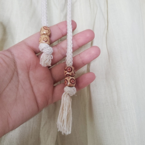 Sir 7 Studio Womens Flax Cotton Pull On Elastic Waist Pants Size M beige Stretch - Picture 10 of 12